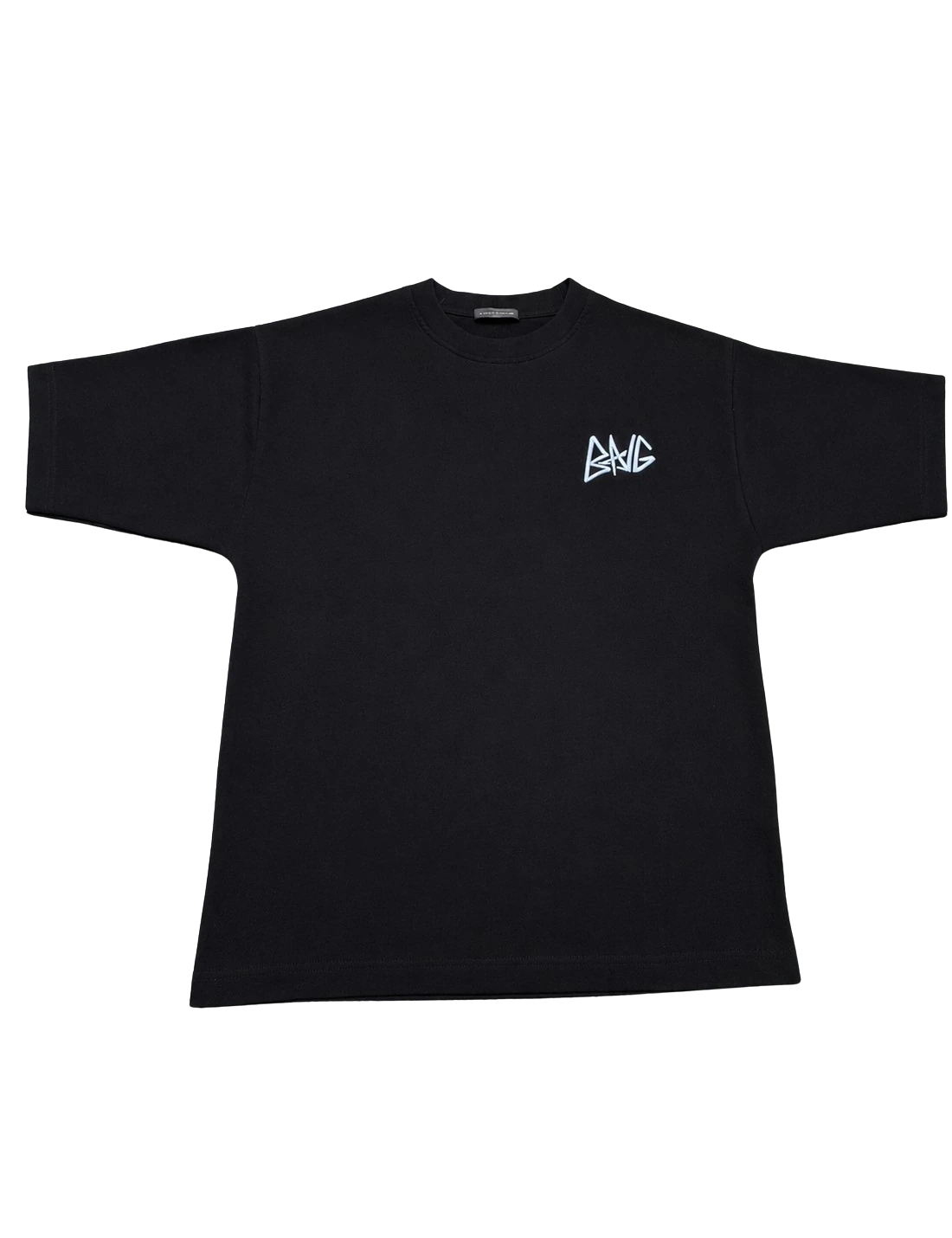 T-Shirt Épais Brodé Noir
